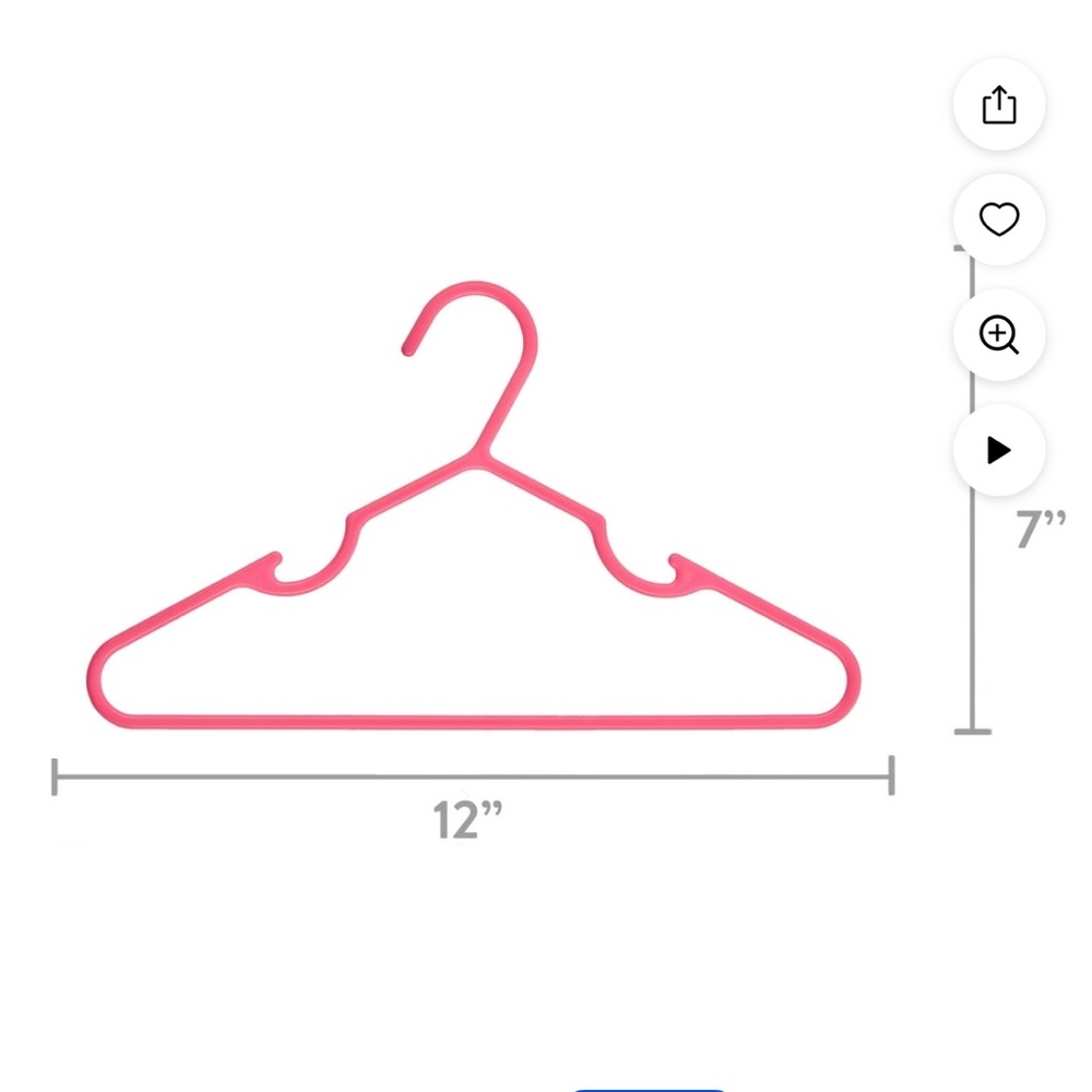NWT Delta Children Fuschia Infant & Toddler Hangers - 100 Count - Picture 4 of 7